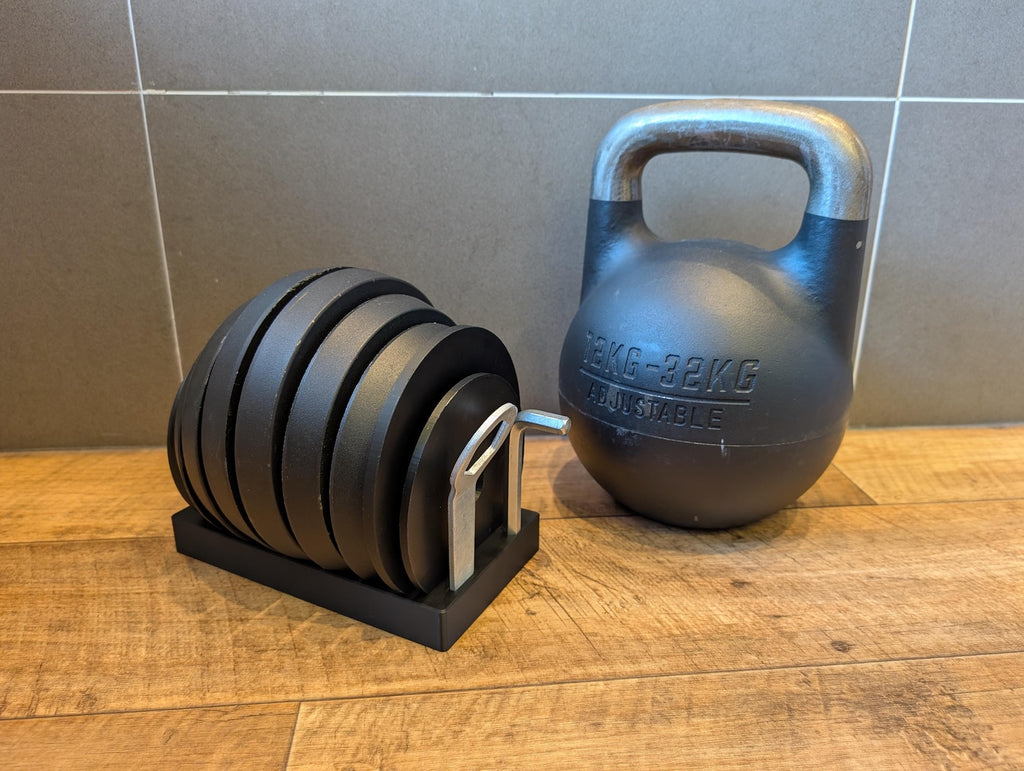 12–32 kg Plate Holder Adjustable Kettlebell | Fits 4 kg 3 kg 2 kg (1 kg & 0.5 kg Optional)