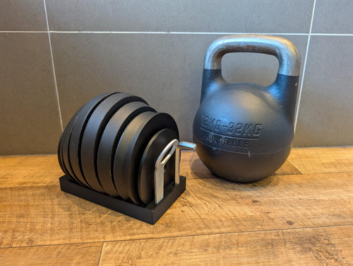 12–32 kg Plate Holder Adjustable Kettlebell | Fits 4 kg 3 kg 2 kg (1 kg & 0.5 kg Optional)