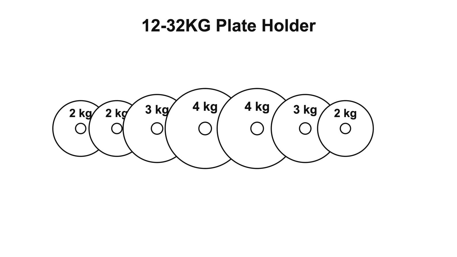 12–32 kg Plate Holder Adjustable Kettlebell | Fits 4 kg 3 kg 2 kg (1 kg & 0.5 kg Optional)