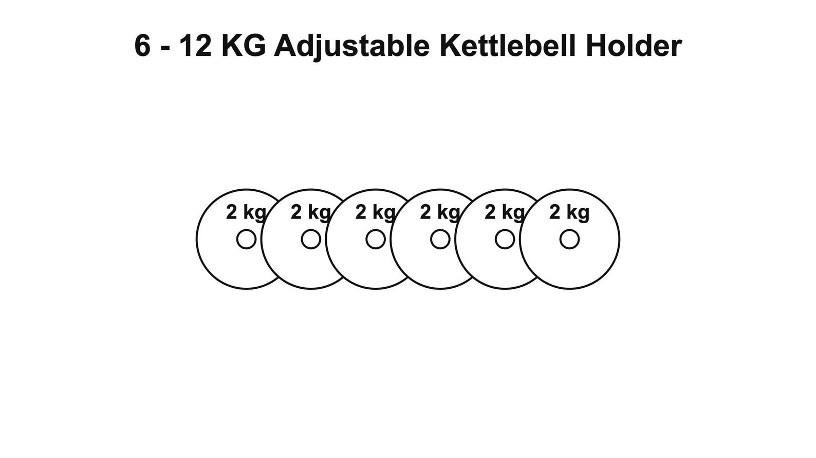 6-12 KG Adjustable Kettlebell Plate Holder