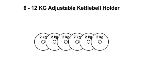 6-12 KG Adjustable Kettlebell Plate Holder