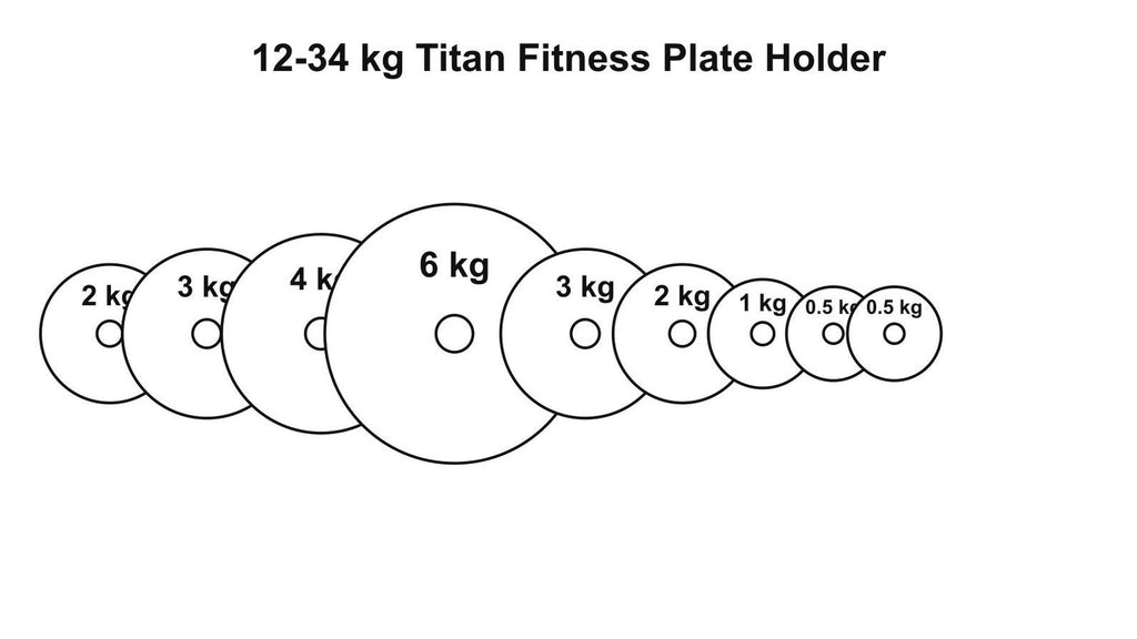 Alibaba / Titan Fitness 12–32 kg Adjustable Kettlebell Plate Holder | Fits 6 kg 4 kg 3 kg 2 kg Plates (1 kg & 0.5 kg Optional)